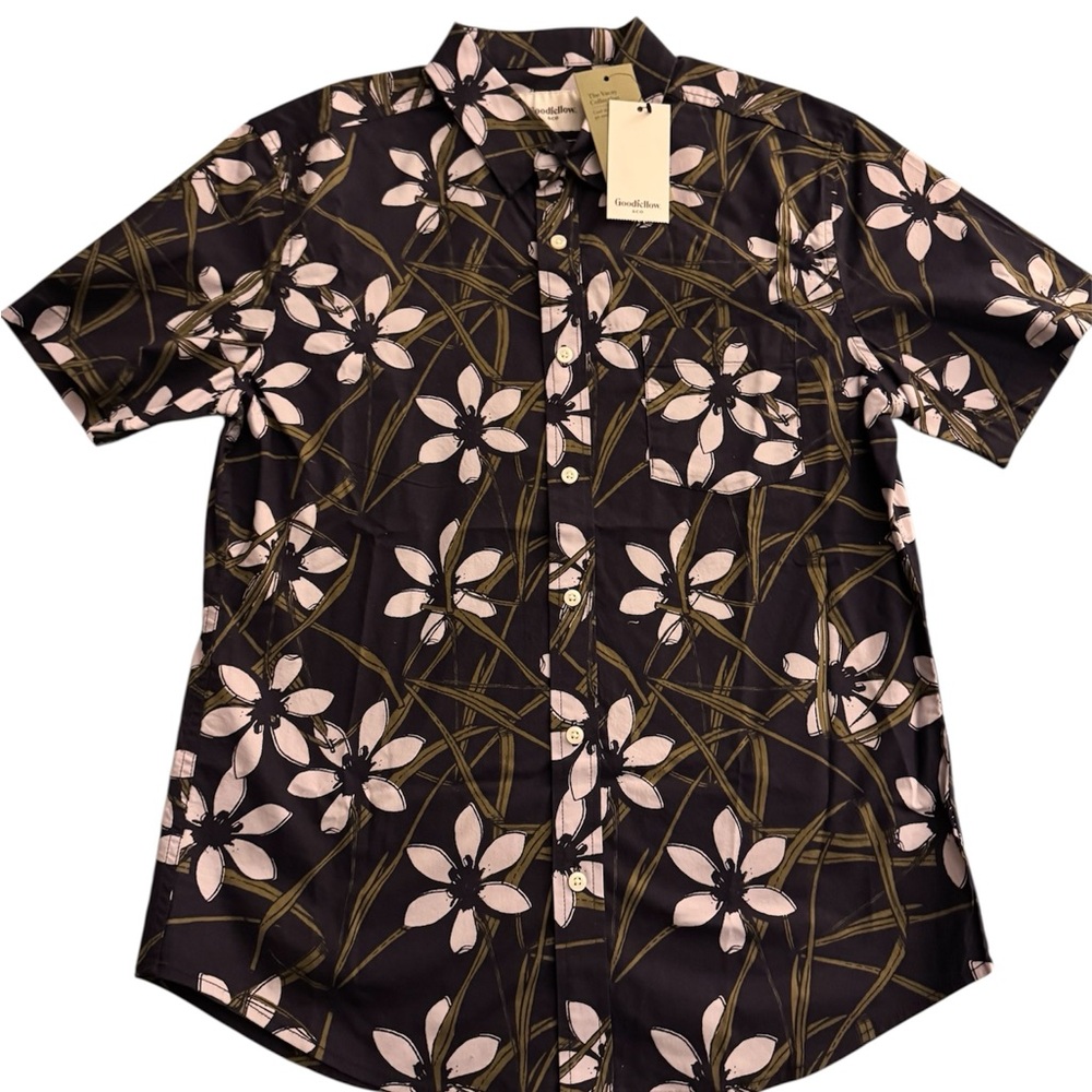 Goodfellow & Co Black and White Floral Men's Shirt